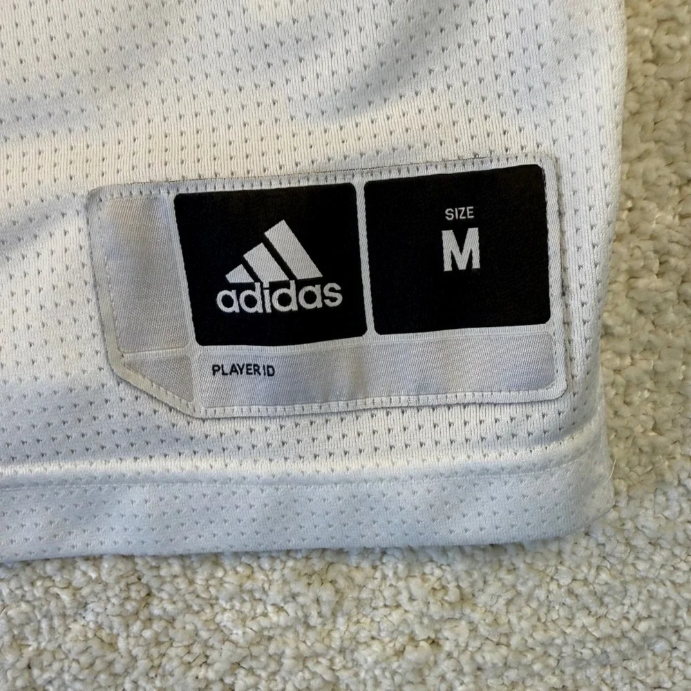 Adidas Men's White Maroon Basketball‎ Jersey Tank Top Size M